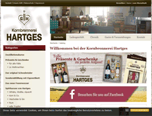 Tablet Screenshot of hartges-shop.de